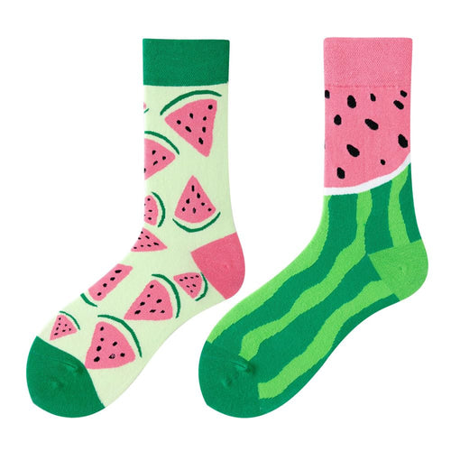 Watermelon Women Casual Calf Socks