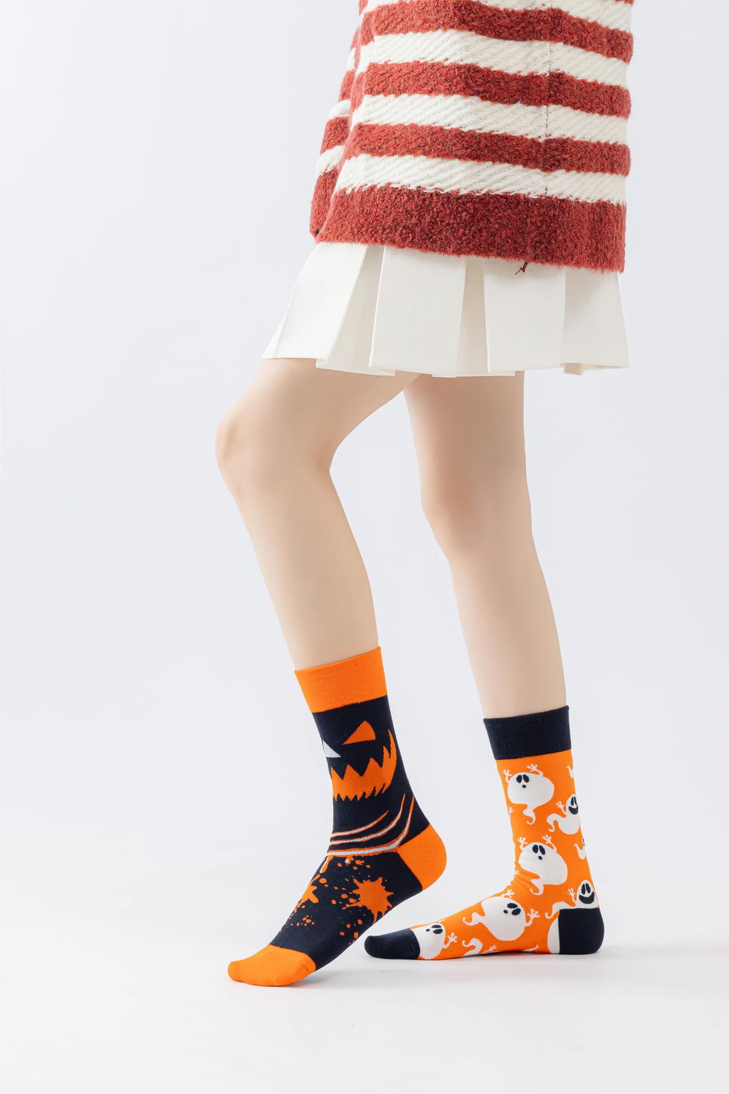 Demons and Ghosts Women Casual Calf Socks