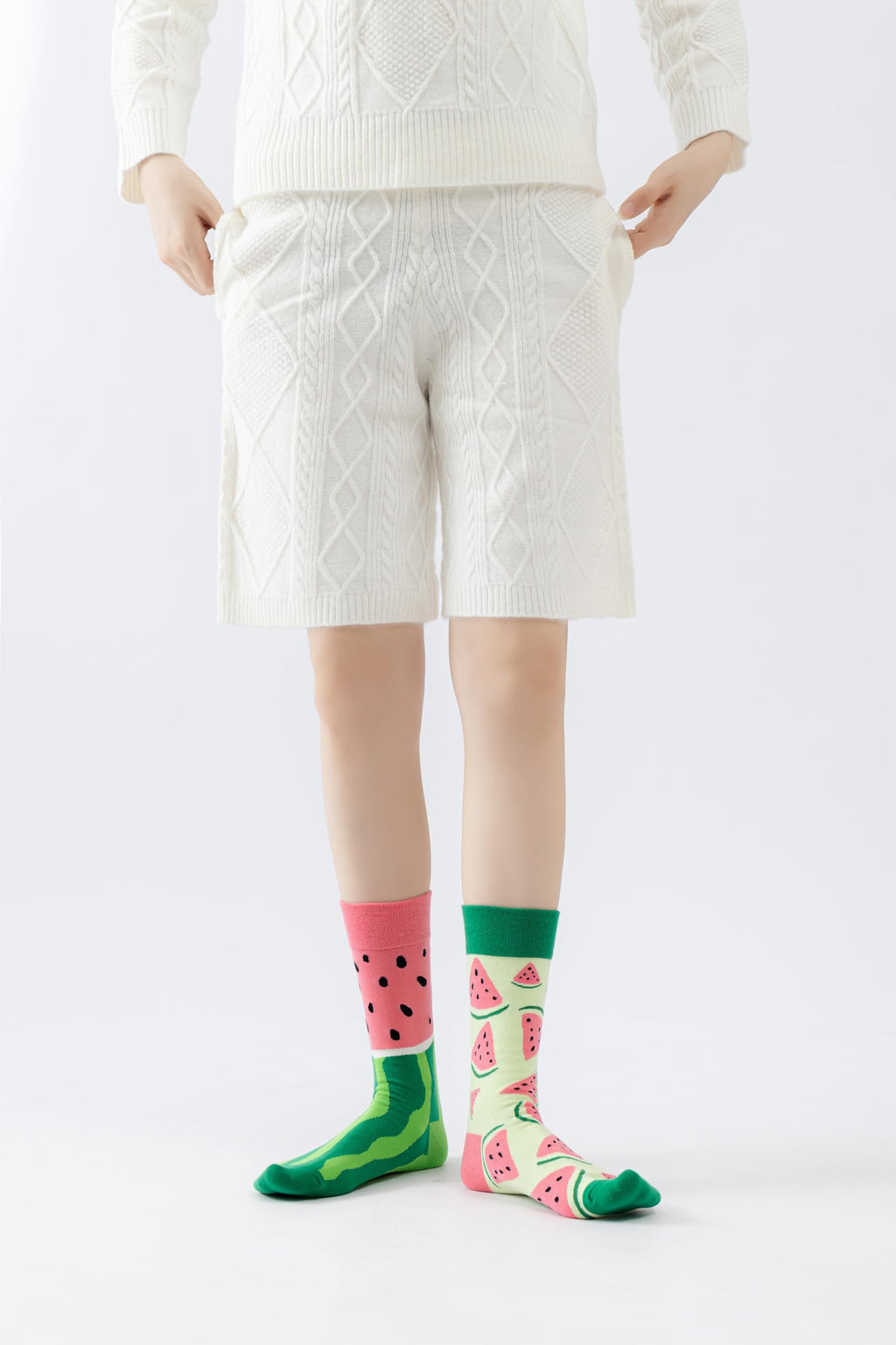 Watermelon Women Casual Calf Socks